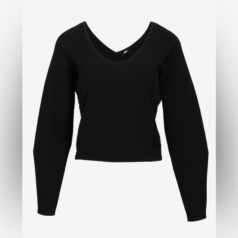 Express V Neck Black Sweater